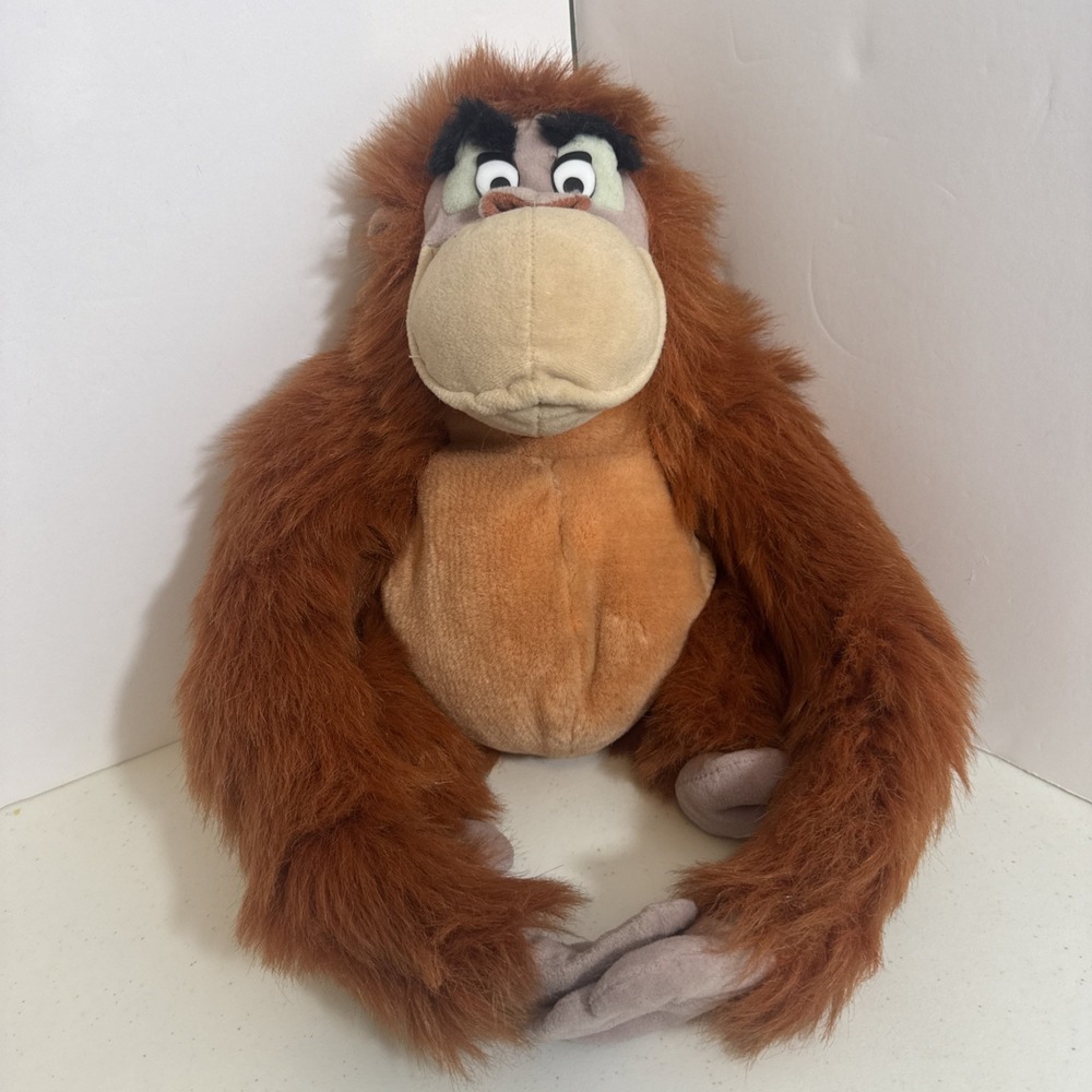 Disney Jungle‎ Book King Louie Plush Stuffed Animal Toy Figure Vintage Large 15"